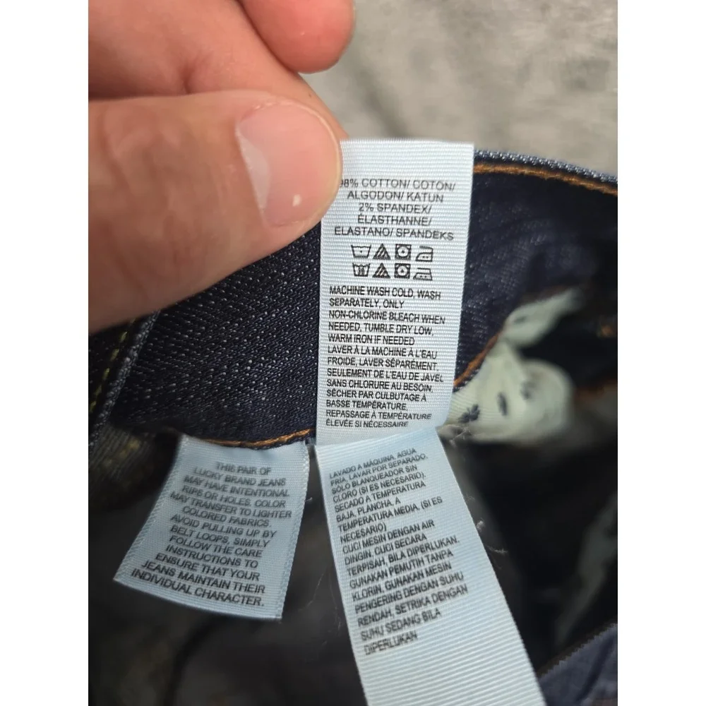 Lucky Brand 361 Vintage Fit Straight Leg Jeans Mens Size 32x30 Blue Stretch